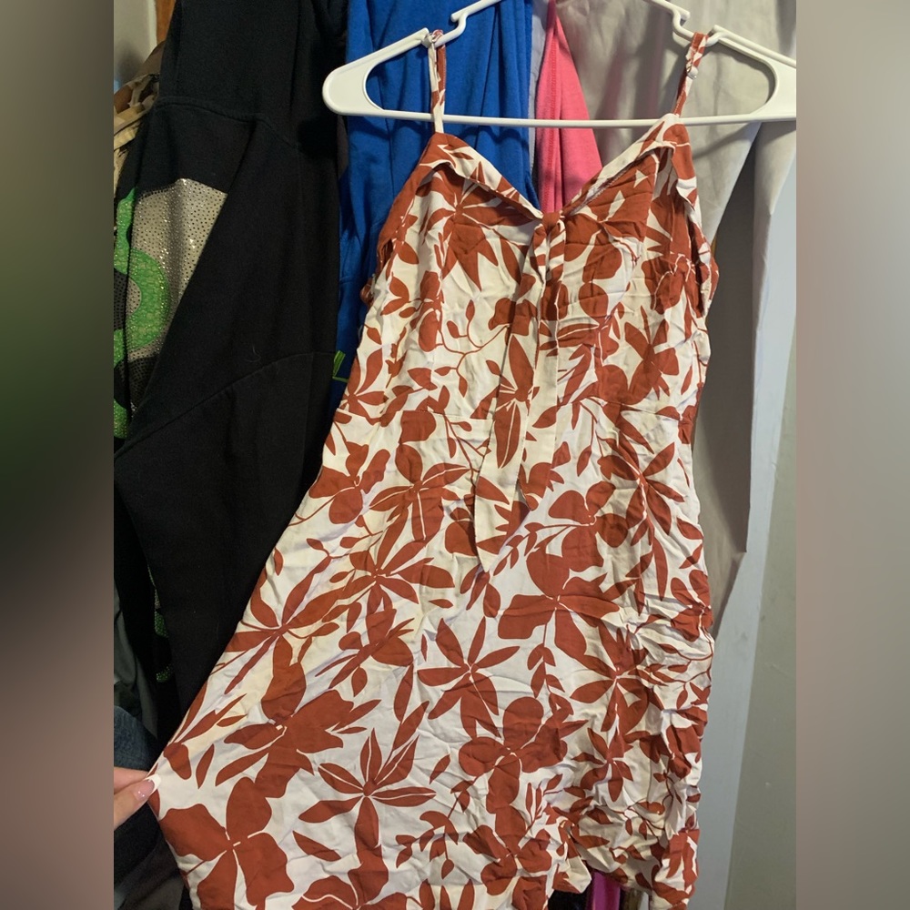 Gillian Floral Tie Front Smocked Dress